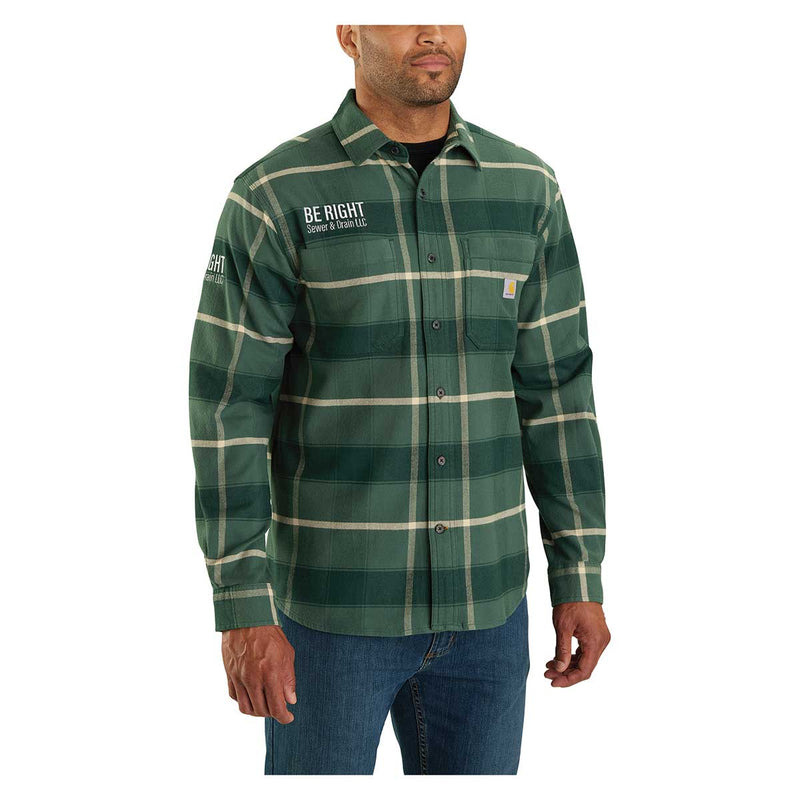 Carhartt Rugged Flex Relaxed Fit Midweight Flannel Long-Sleeve Plaid Shirt