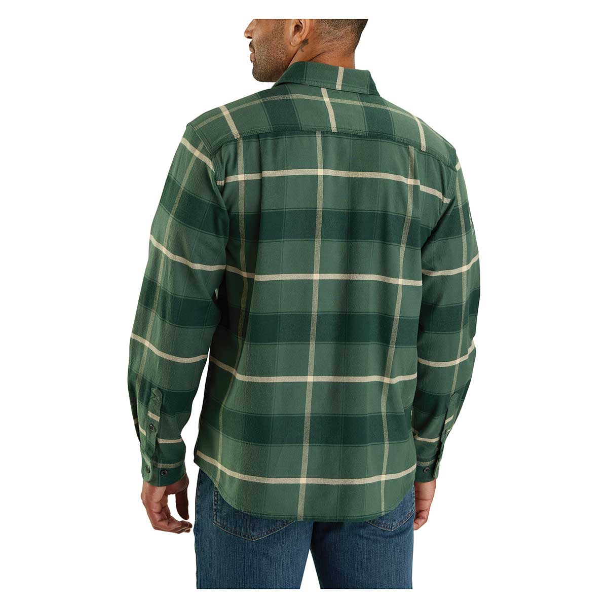 Carhartt Rugged Flex Relaxed Fit Midweight Flannel Long-Sleeve Plaid Shirt