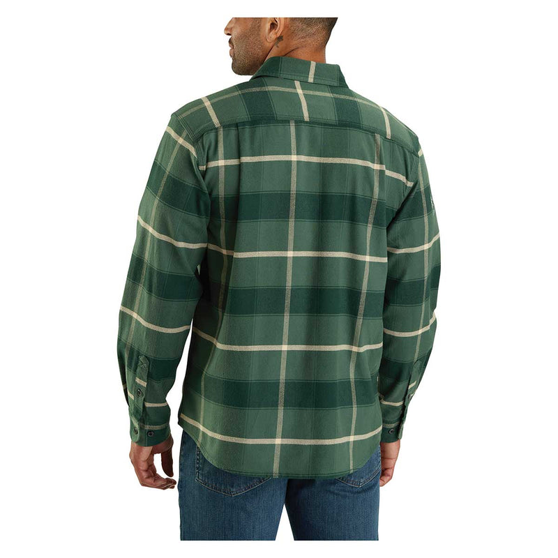 Carhartt Rugged Flex Relaxed Fit Midweight Flannel Long-Sleeve Plaid Shirt