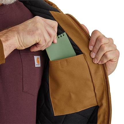 J140 Carhartt J140 Loose Fit Firm Duck Insulated Flannel-Lined Active Jac ...