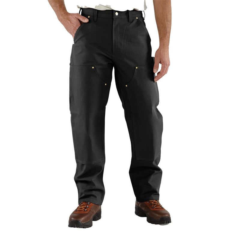 Carhartt Men's Loose Fit Firm Duck Double Front Utility Work Pants - Black - 44x34 Carhartt Men's Loose Fit Firm Duck Double Front Utility Work Pants - Black - 44x34