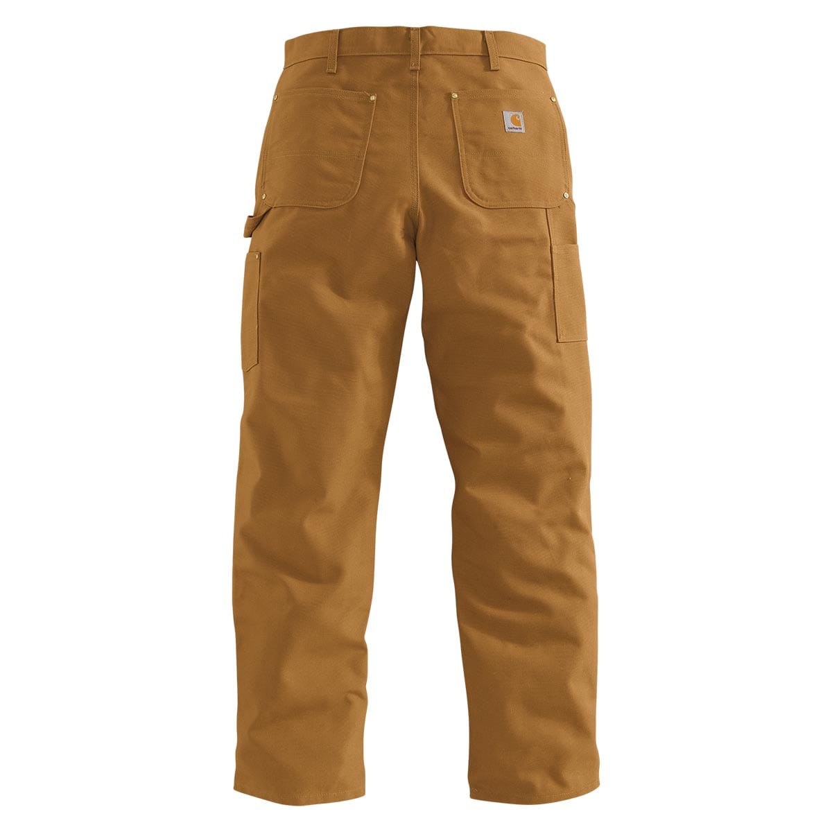 Brown Carhartt Loose Fit Firm Duck Double Front Utility Work Pant