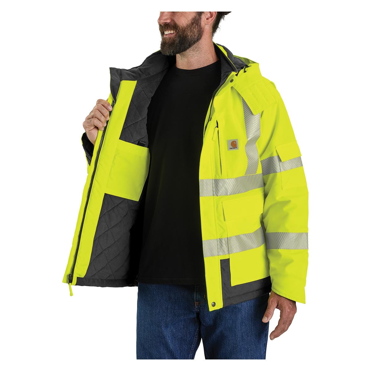 Carhartt ANSI Class 3 High-Visibility Waterproof Loose Fit Heavyweight Insulated Jacket