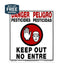 Gemplers Plastic WPS Bilingual Warning Sign, 14