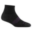 Black Darn Tough Women's Element Quarter Lightweight With Cushion Socks