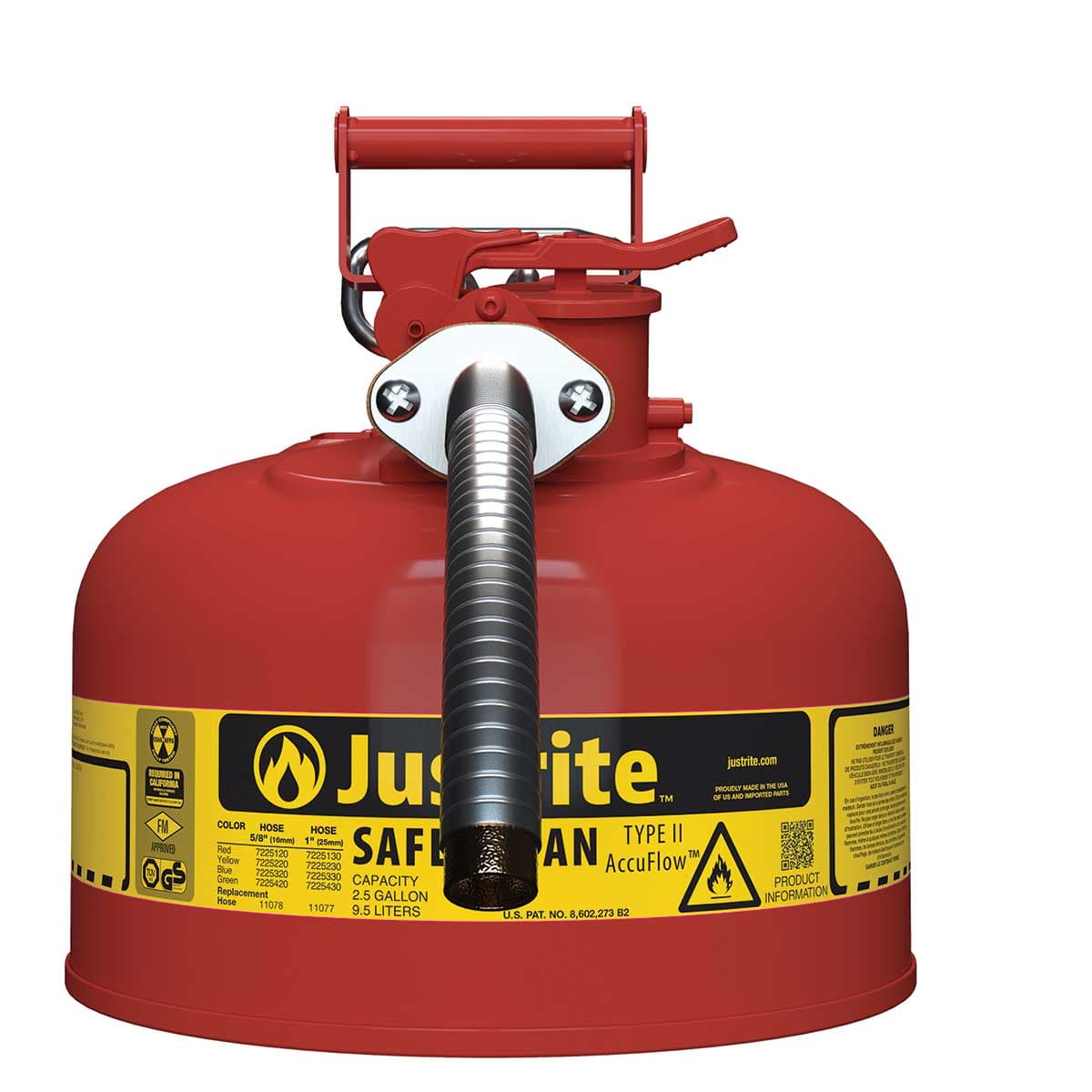 Justrite Type II AccuFlow Safety Can