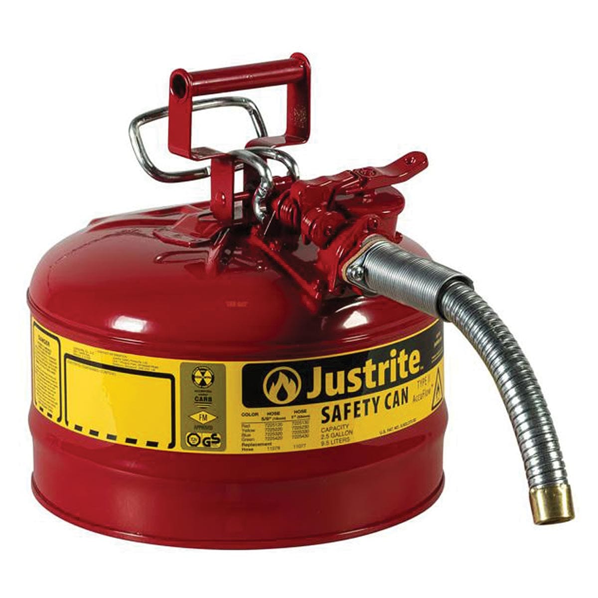 Justrite Type II AccuFlow Safety Can
