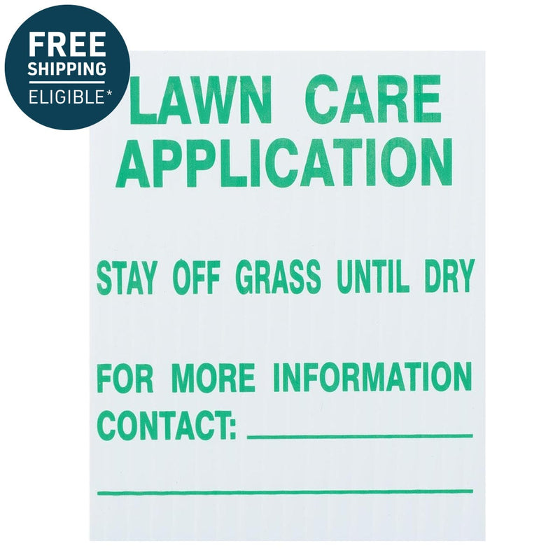 Gemplers Universal Lawn Care Application Signs, 4"W x 5"H x 16"L, 25PK