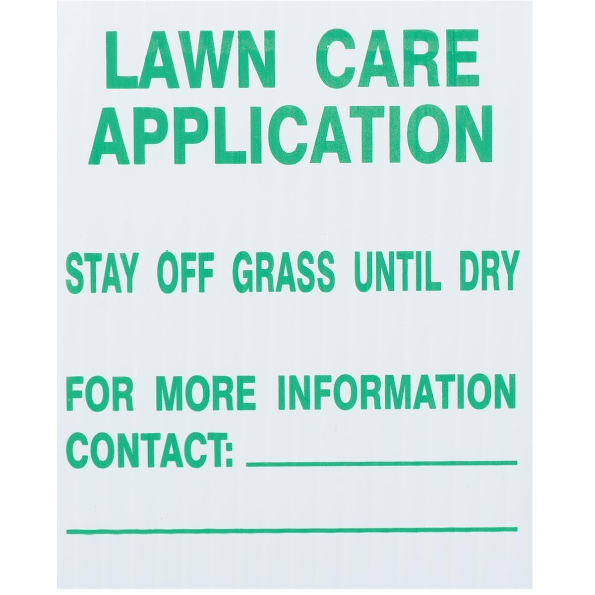 Gemplers Universal Lawn Care Application Signs, 4"W x 5"H x 16"L, 25PK