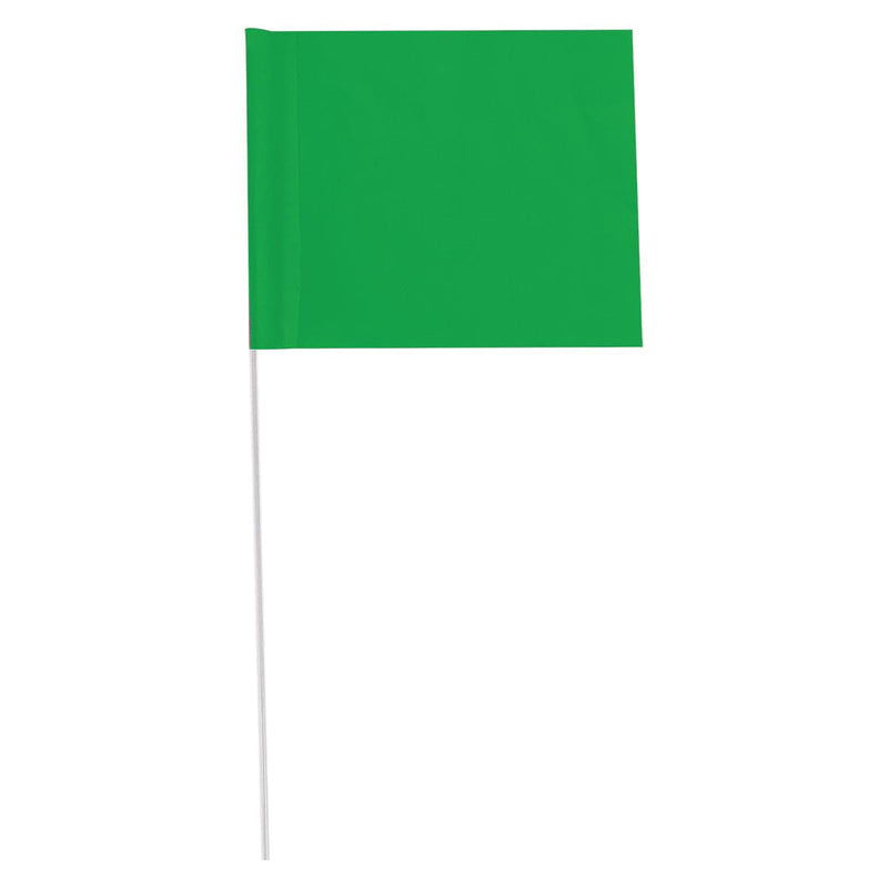Blackburn 5" x 6" PVC Marking Flags with PVC Stakes | 50 Pack