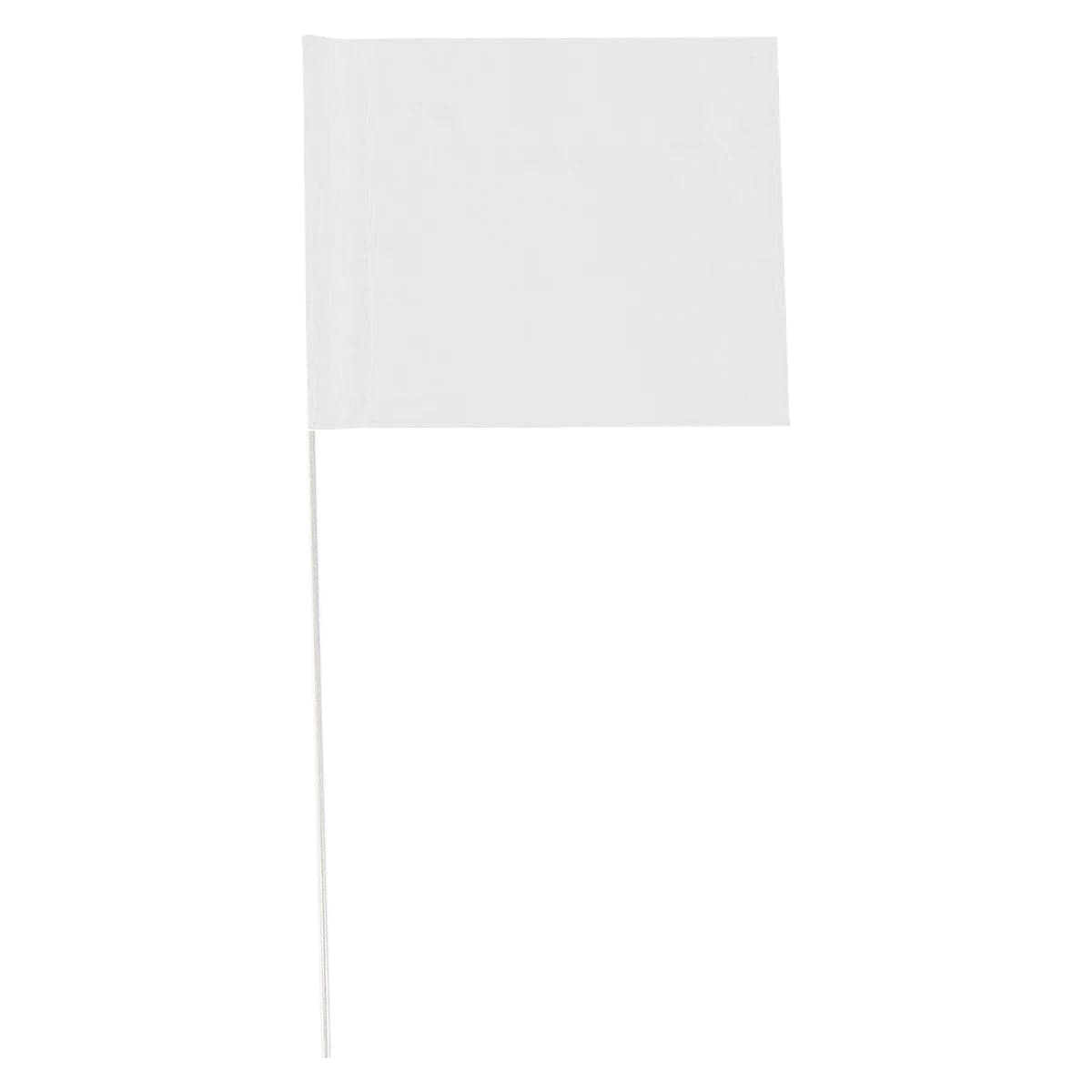 Blackburn 5" x 6" PVC Marking Flags with PVC Stakes | 50 Pack