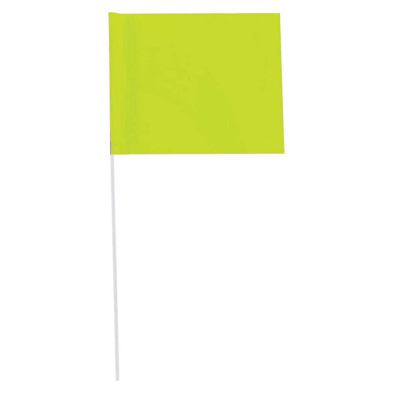 Custom Marking Flag, 4"x5", 24" PVC Stake, 1000 PK