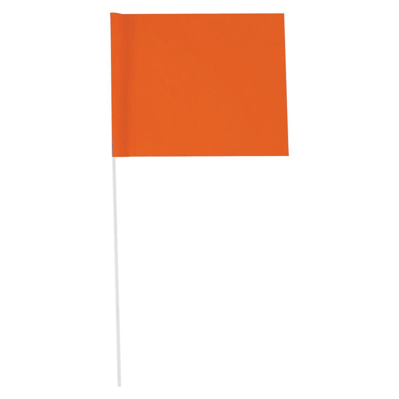 Custom Marking Flag, 4"x5", 24" PVC Stake, 1000 PK