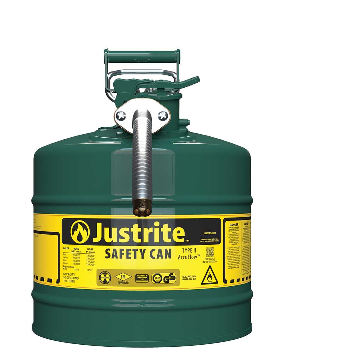Justrite Type II AccuFlow Safety Can
