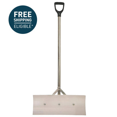 Gemplers Steel D-Handle Poly Scraper, 24"X10"