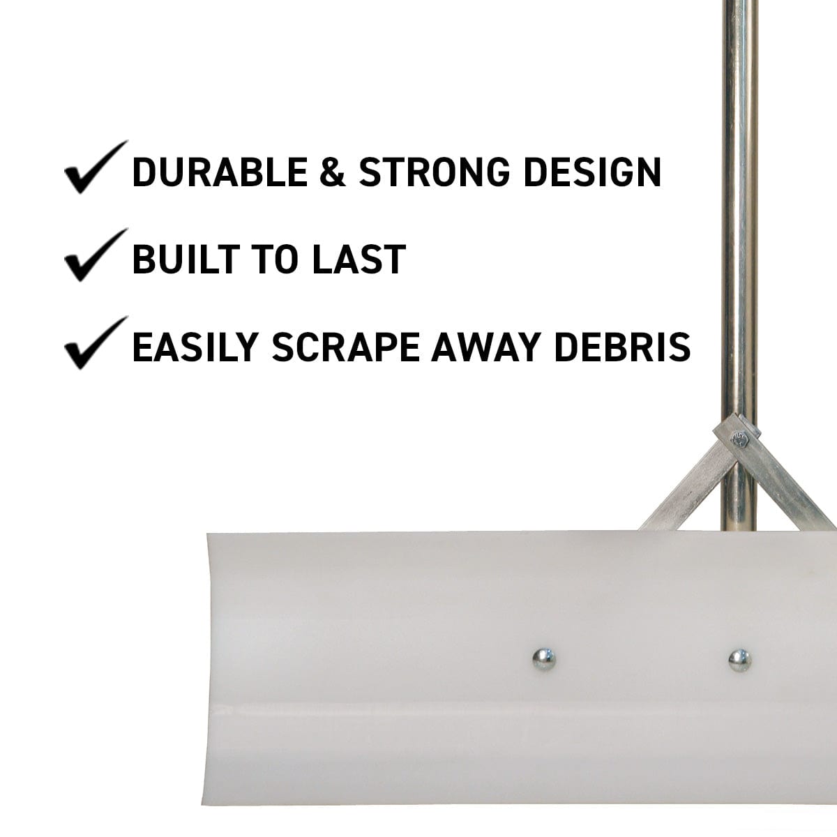 Gemplers Steel D-Handle Poly Scraper, 18"x10"