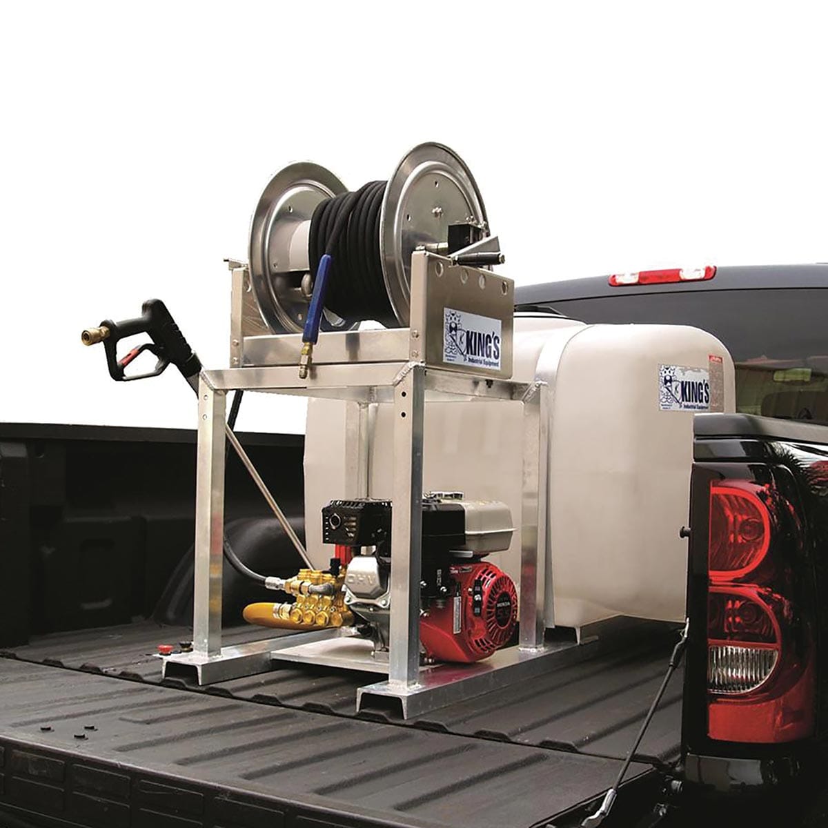 Kings Sprayers Skid-Mounted Pressure Washing Unit without Hose Reel, 50 gal.