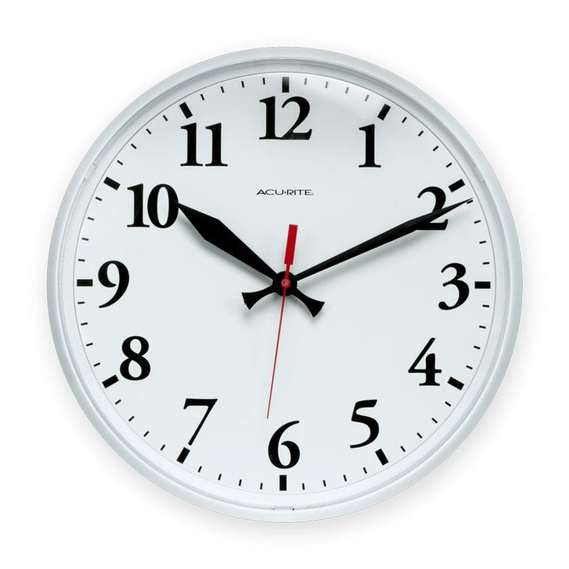 Basic 12-1/2"-dia. Indoor/Outdoor Clock