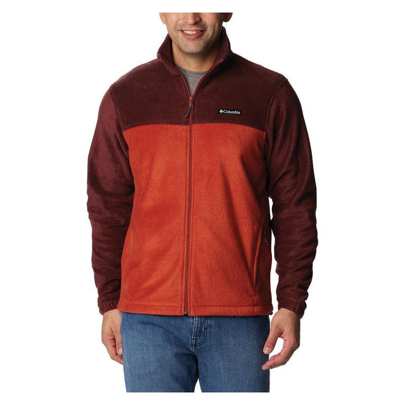 Columbia Men's Lodge Pullover Jacket, Mountain Red, Black, X-Large