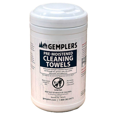 Gemplers Waterless Hand Cleaner Towels