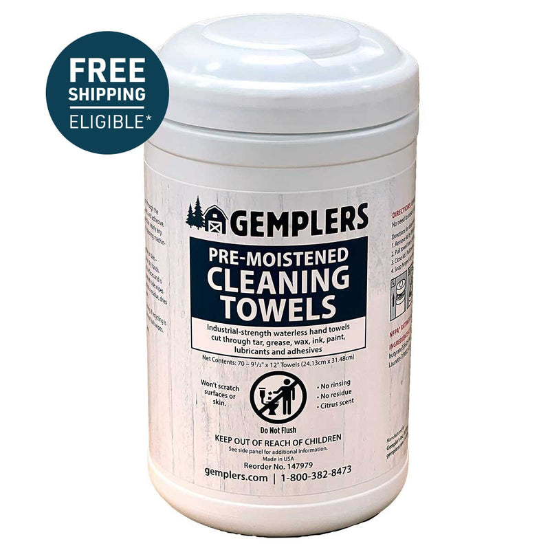 Gemplers Waterless Hand Cleaner Towels