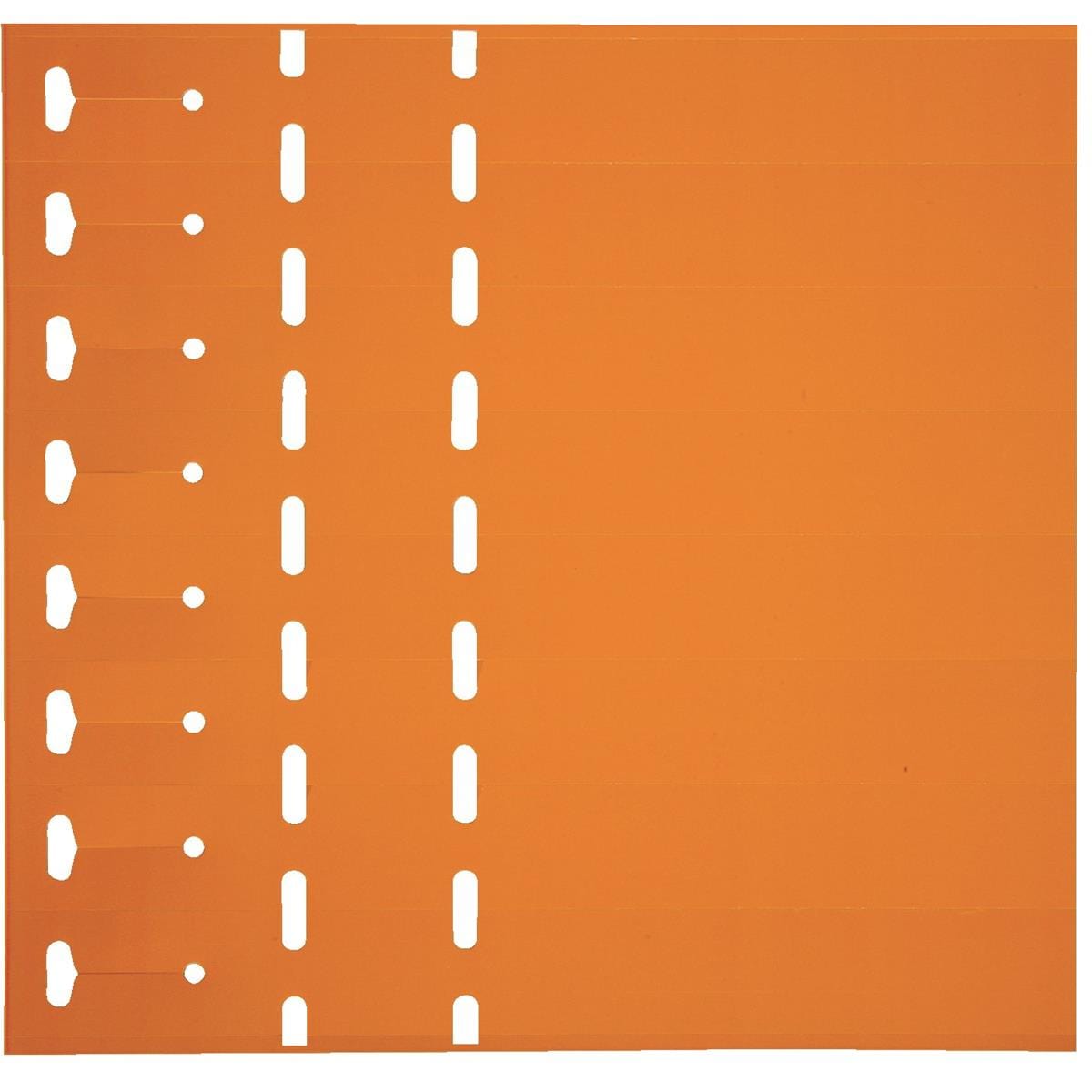 Orange Laser Strip Loop-Lock Tags, 11" x 1", PK. Qty. 1,000
