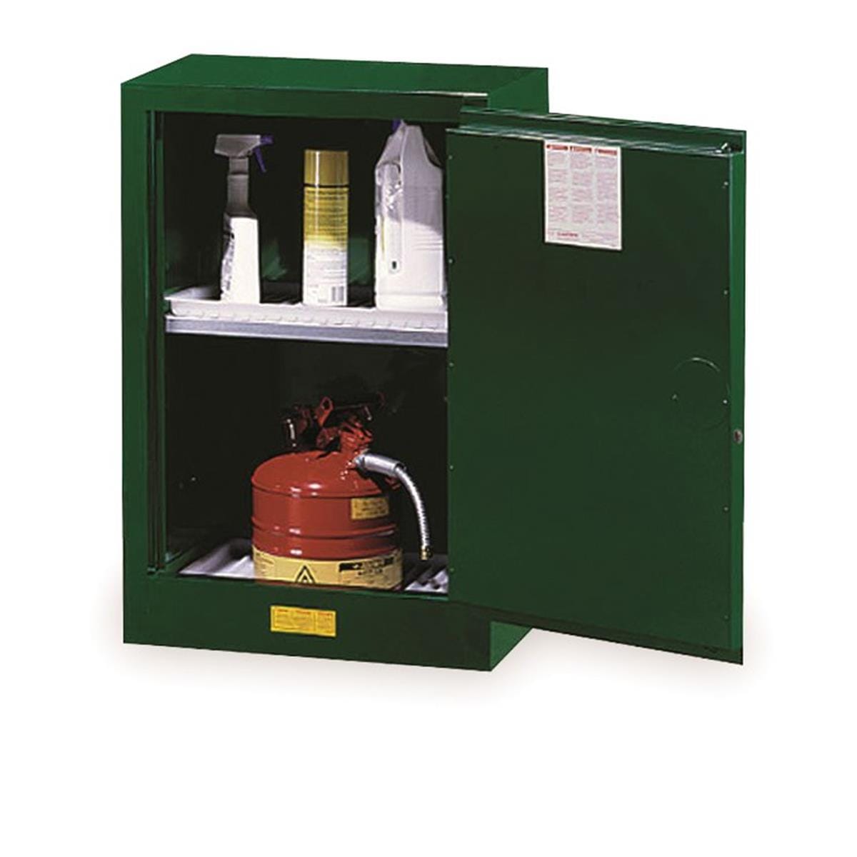 herbicide storage cabinets Justrite 891204 Cabinet, Pesticide, Green, 12 Gallon