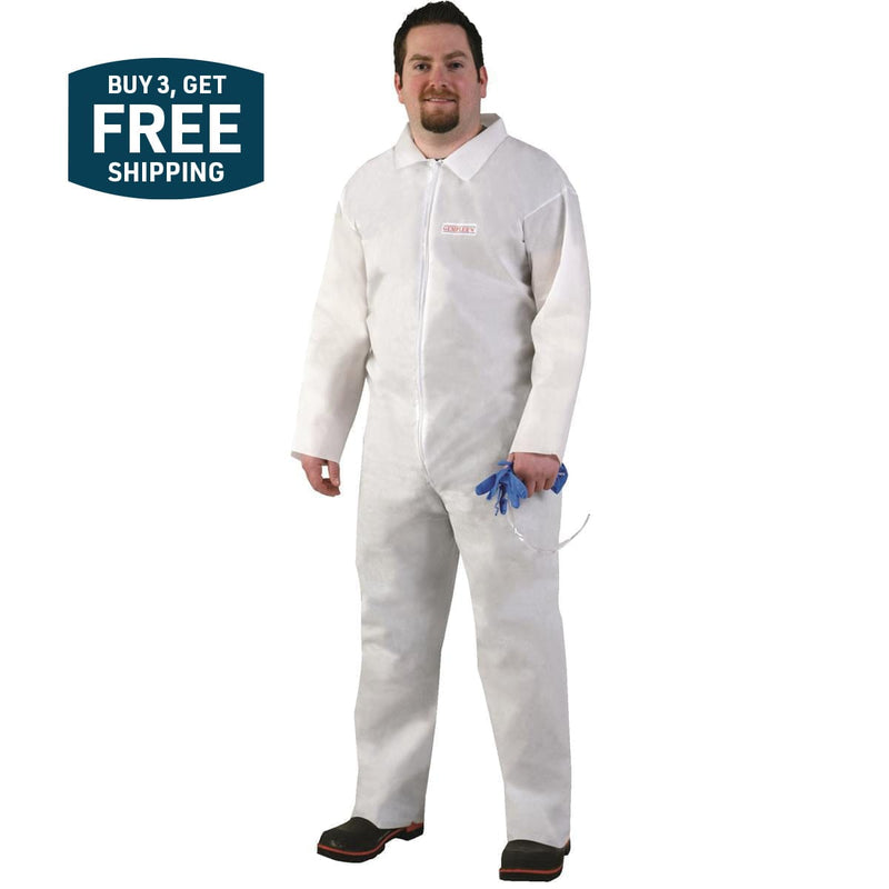 Gemplers Protective Coveralls - Unhooded with Open Wrists and Ankles, 10 pk