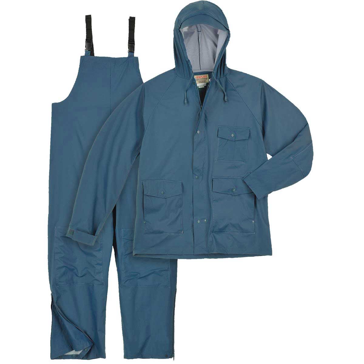 PVC on Nylon Rain Jacket Bibs Rainwear Gemplers