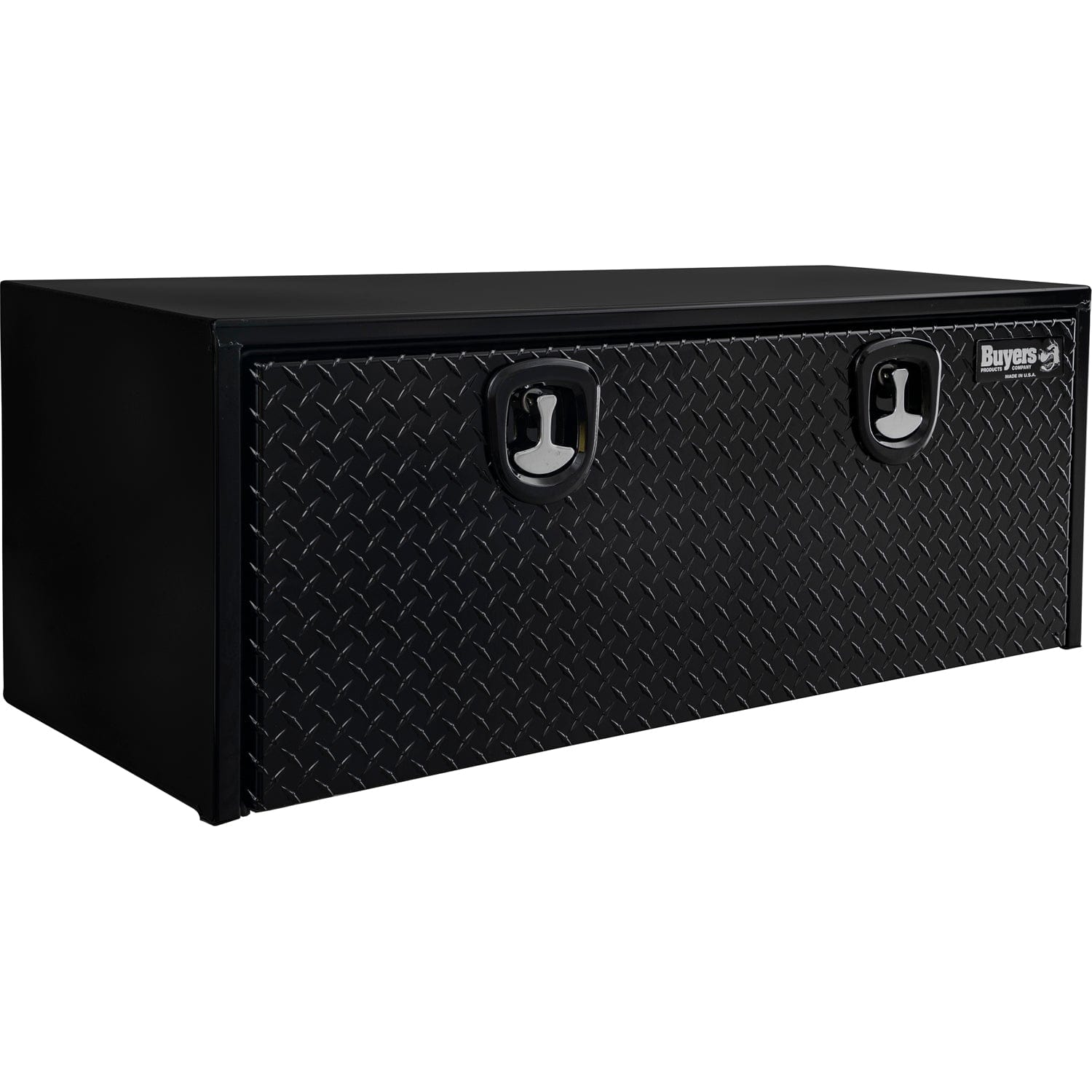 Buyers Products Black Steel Underbody Truck Box With Aluminum Door