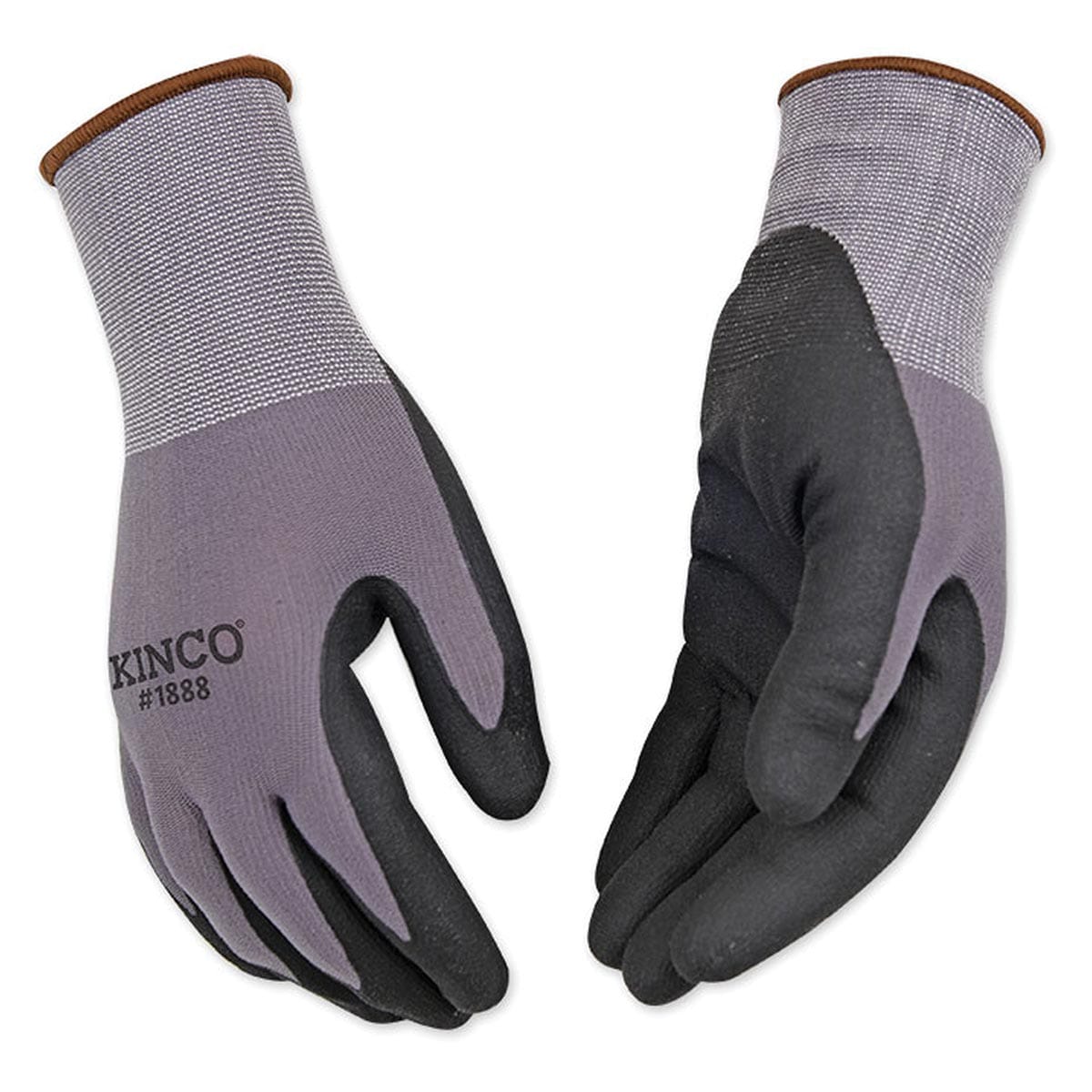 MCR Safety PU Coated Gloves, Large, Gray 9666L