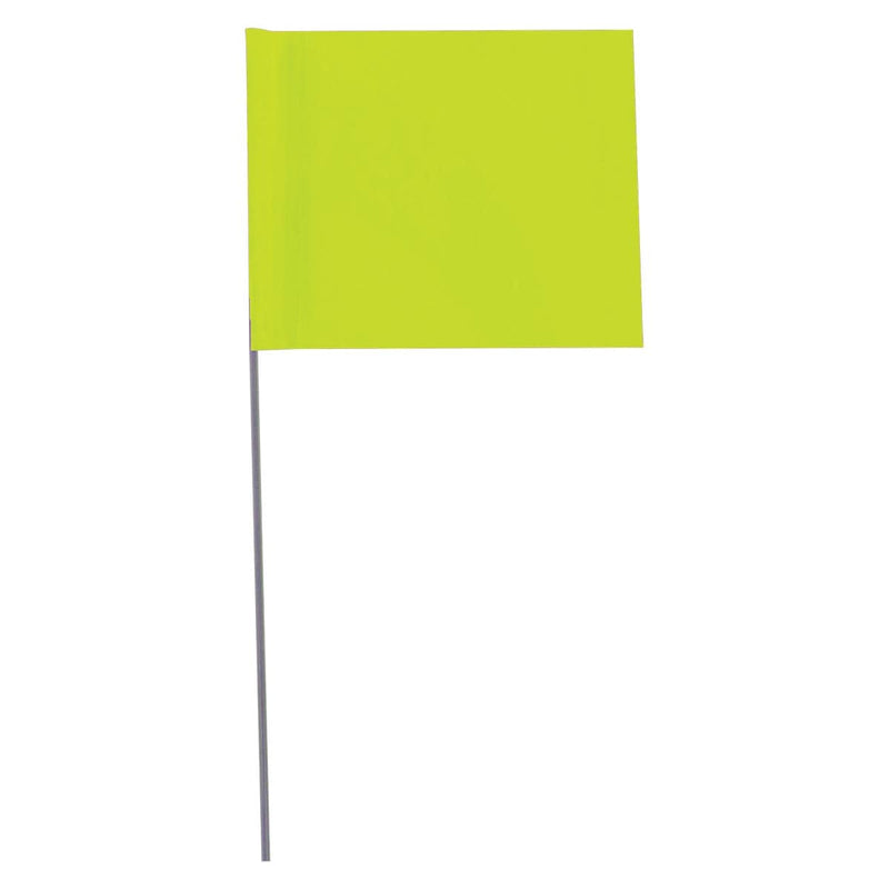 Custom Marking Flag, 4'x5", 18" Wire Stake, 1000 PK