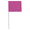 Purple Custom Marking Flag, 4'x5", 18" Wire Stake, 1000 PK