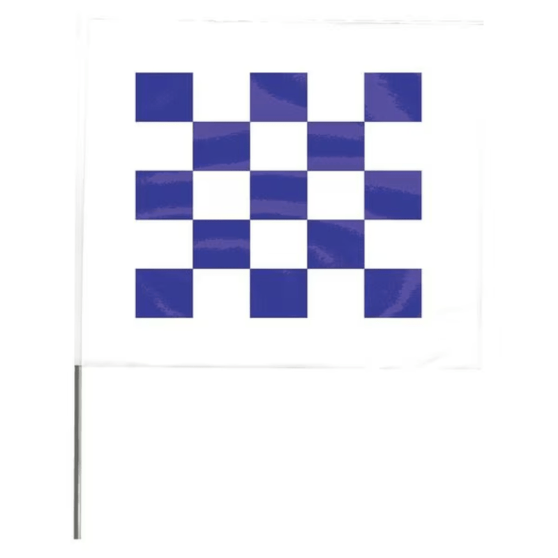 Blackburn 4"x 5" Patterned Marking Flags with 30" Wire Stakes | 100 Pack