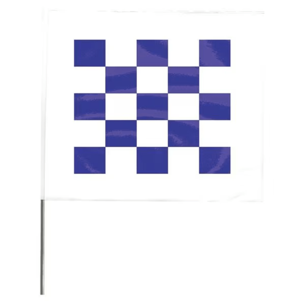 Blackburn 4" x 5" Patterned Marking Flags with Wire Stakes | 100 Pack