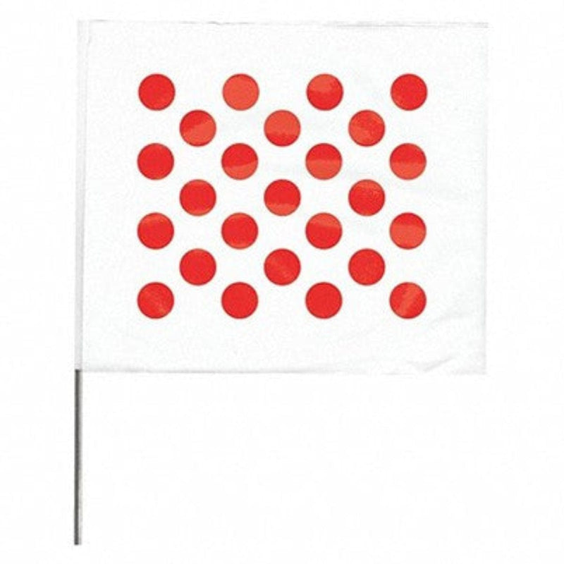 Blackburn 4" x 5" Patterned Marking Flags with Wire Stakes | 100 Pack