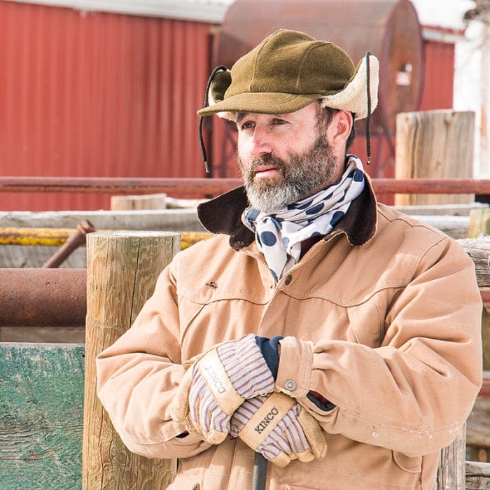 Man wearing Kinco 1927KW Insulated Work Gloves