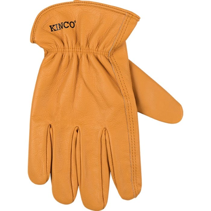 View of the back of the Kinco Full-Grain Buffalo Leather Gloves