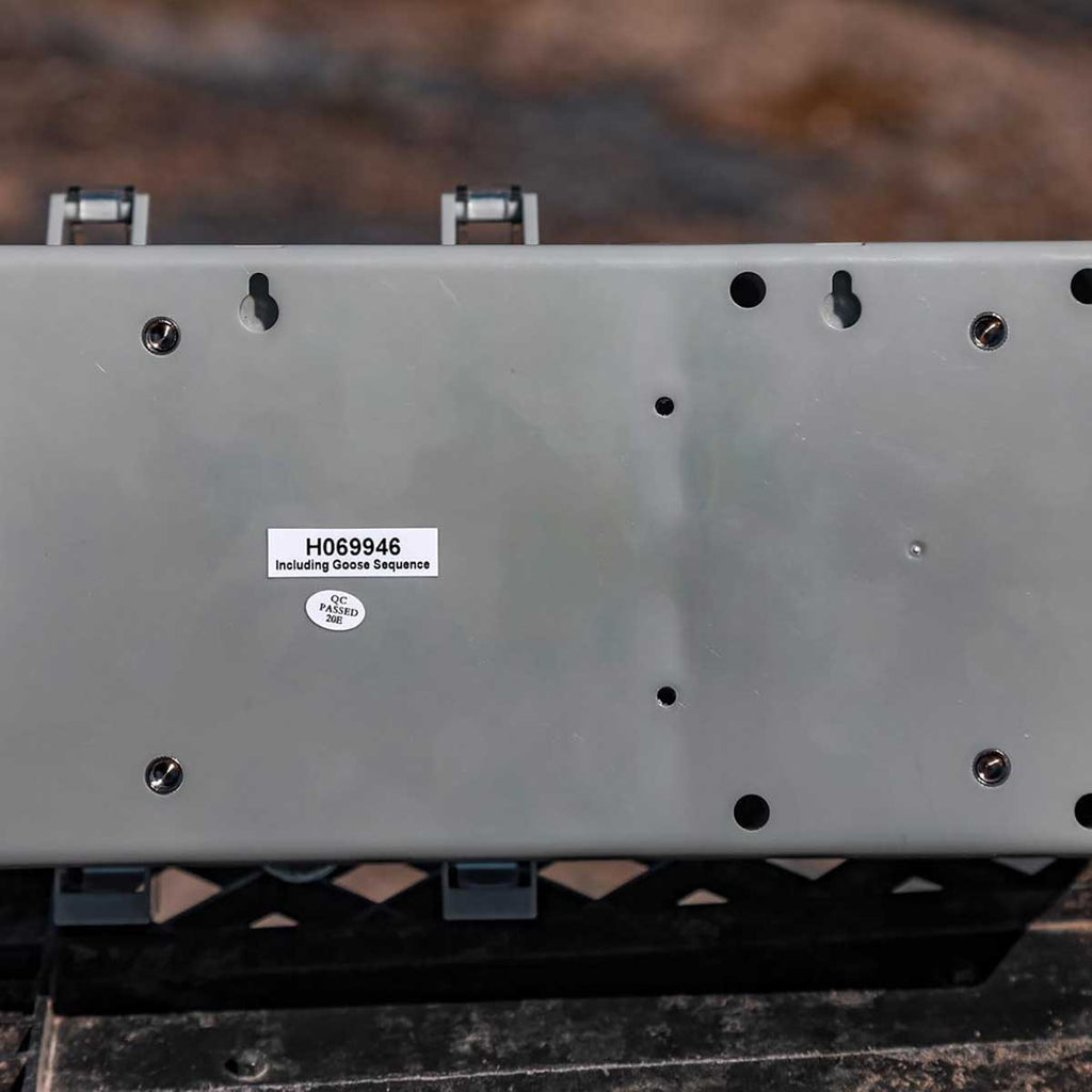 View of the back of the Bird-B-Gone Bird Chase Super Sonic Sound Deterrent