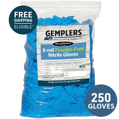 Gemplers 8-mil Nitrile Gloves | Bag of 250 Gloves