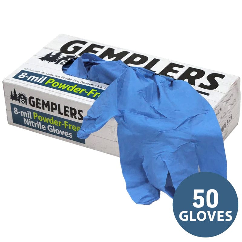 Gemplers 8-mil Disposable Nitrile Gloves, Box of 50