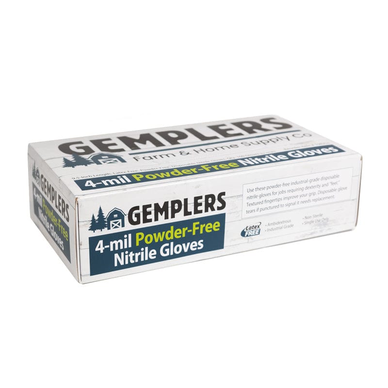 Gemplers 4-mil Disposable Nitrile Gloves | Box of 100 Gloves