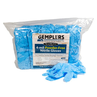 Bulk 4-mil Disposable Nitrile Gloves | Bag of 500 Gloves | Gemplers
