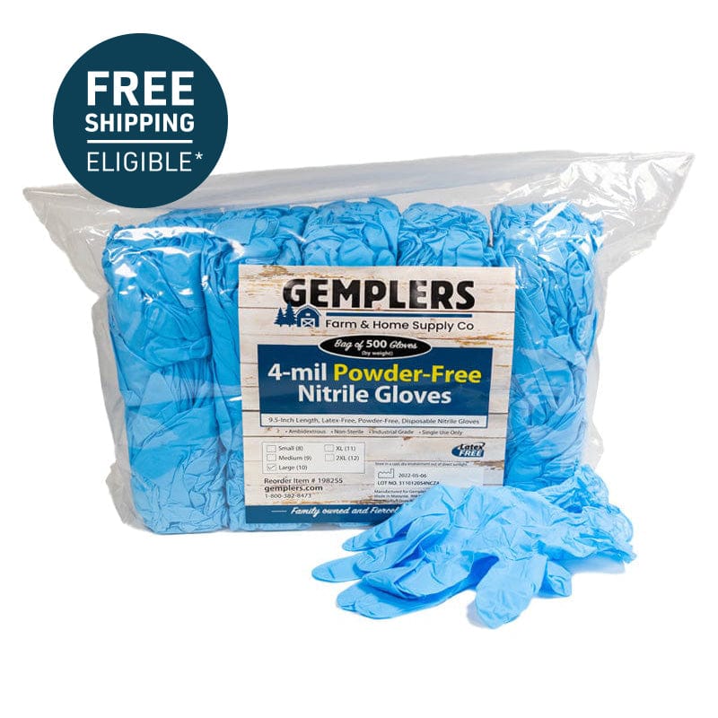 Gemplers 4-mil Nitrile Gloves | Bag of 500 Gloves