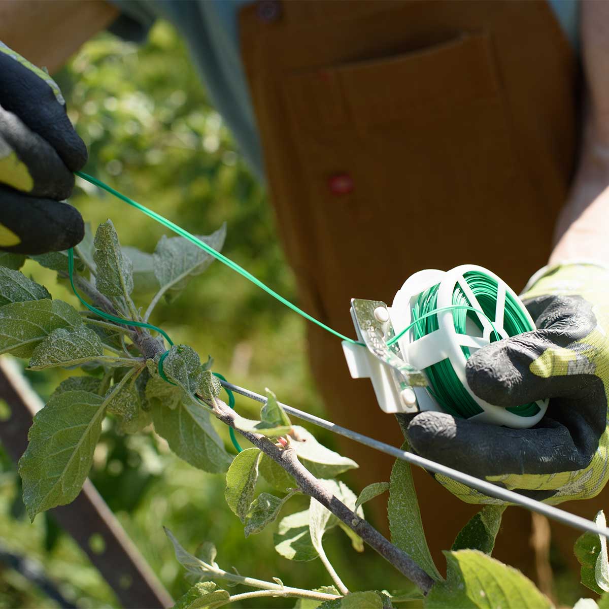 Bond Plastic-Coated Wire Ties In Use+++Bond Plastic-Coated Wire Ties In Use
