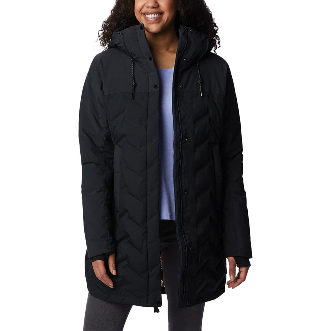 Black Columbia Women's Mountain Croo II Mid Down Jacket