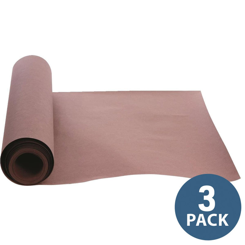 WeedGuard Plus Standard Weight Biodegradable Weed Barrier Organic Paper Mulch, 36" x 50' | 3 Pack