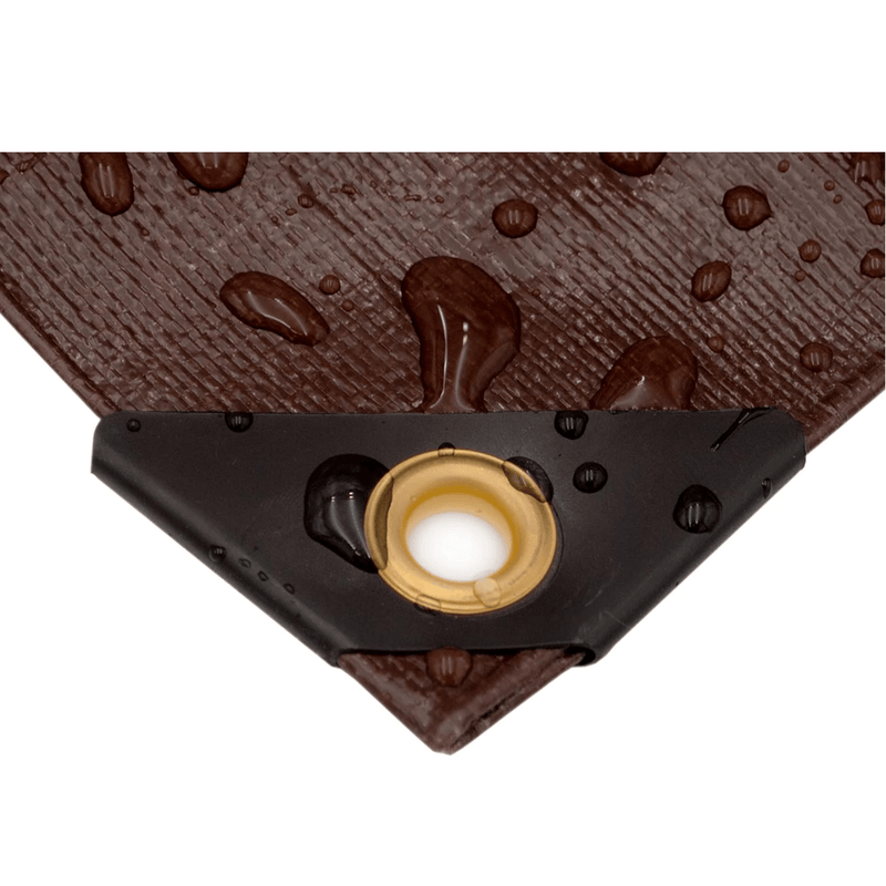 brown tarp 4' x 20' Super Heavy Duty 8 oz. Tarp Brown