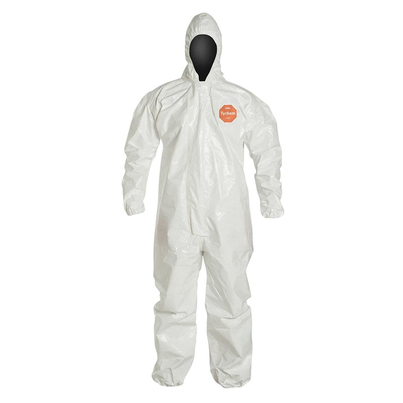 Tychem 4000 Hooded Coveralls with Taped Seams, 6pk