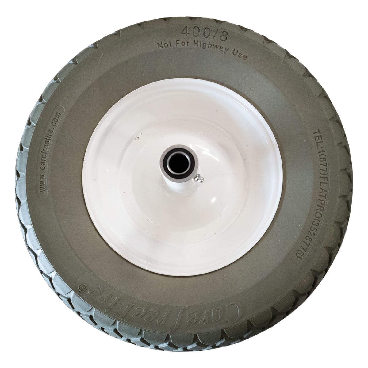 Replacement Pour Hardware Kit with Solid Tire & Wheel Assembly, 6 in Brentwood Wheelbarrows